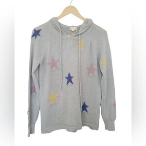 NWT Hem & Thread Star Patterned Hoodie Sweater Size S
